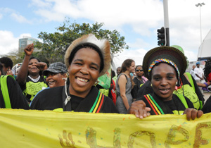 Making their voices heard rural women take to the streets in Durban to protest about the COP 17 Zahra Moloo IRIN