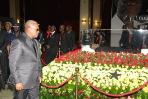 President John Dramani Mahama at Mills funeral