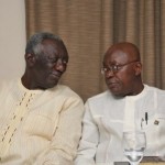 President John Agyekum Kufour (l) and Nana Addo Dankwa Akufo-Addo
