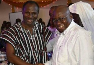 Nana Addo Dankwa Akufo-Addo(r) pictured with Prophet Emmanuel Badu Kobi